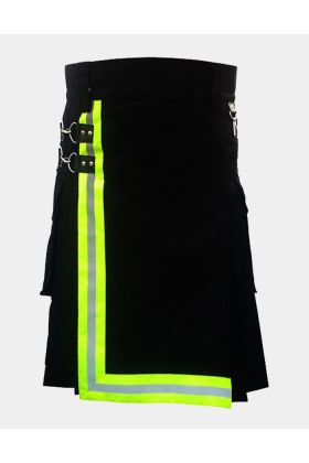 Black Firefighter Utility Kilt For Sale